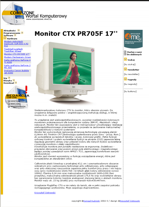 Layout dla compzone.4me.pl