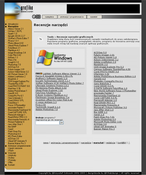 Layout oraz CMS dla egrafika.4me.pl