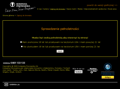 Kompania Piwowarska - system CMS