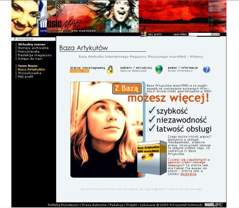 Strona internetowa - Baza Artykułów